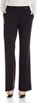 Calvin Klein Straight-Leg Classic Business Casual Pants for Women, Real Black, 8