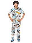 Ninos Dreams Half Sleeves Boys Night Suit with Lower-Boom Skates Print