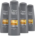 Dove Men + Care Thick & Strong Fortifying 2-in-1 Shampoo + Conditioner to strengthen hair vigour 355 ml Pack of 4