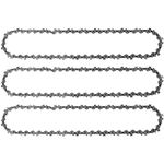 Canamax Pack of 3 Chainsaw Chain 14-inch 3/8" LP Pitch, 0.050" Gauge, 52 Drive Links Fits for Husqvarna, Poulan, Ryobi, Echo, Worx, Craftsman, McCulloch, and More