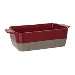 Olympia Cookware Rectangular Eared Roaster 320X175X90mm 25L 90Oz Red Grey