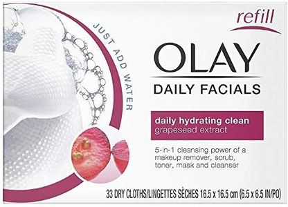 Olay 4-in-1 Daily Facial Cloths Normal - 33 ct, Pack of 4