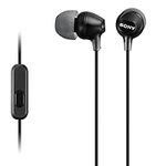 Sony MDR-EX15AP Earphones with Smartphone Mic and Control - Black