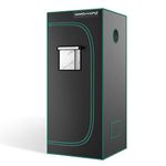 MARS HYDRO 2x2 Grow Tent, 27''x27''x63'' Reflective Mylar 1680D Canvas Small Grow Tents with Removable Floor Tray View Window for Indoor Plant Growing Room for TS600/SP150/TS1000