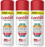 Candid Dusting Powder | Expert Skin Solution |Doctor's Prescribed No.1 Brand | Prevents Sweat Rash, Itching, Fungal Infection & Skin Irritation | Anti-fungal Powder | Clotrimazole | 120g | Pack of 3