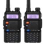 BAOFENG UV5R Professional FM | Long Standby Time | High Capability Li-ion Battery | FM Radio | Scrambler | with Flashlight | Range Upto 5KM for Kids (Pack of 2)