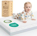 DeerFable Dual Sided Pack and Play Mattress, 3 Inch Thick Soft & Firm Memory Foam Breathable Portable Pack n Play Mattresses, 4 in1 Baby Playpen Mattresses with Removable Washable Cover - 38x26x3 Inch