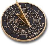 Unique Wedding Gift Idea for A Special Couple. A Sunny Days Sundial Makes A Great Marriage Present for The Bride and Grooms Garden Or Home Décor Ornament. by The Metal Foundry UK