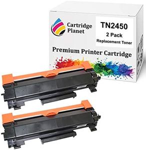 Cartridge Planet 2-Pack Compatible Toner Cartridge for Brother TN-2450 TN2450 (3,000 Pages) for Brother HLL2350DW HLL2375DW HLL2395DW MFCL2710DW MFCL2713DW MFCL2730DW MFCL2750DW