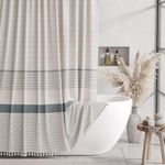 AmazerBath Farmhouse Shower Curtain