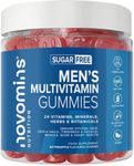 Novomins Multivitamin Gummies for Men – 24 Essential Multi Vitamins and Minerals for Men – Immune Support, Metabolism, Bone & Muscle Health – 60 Vegan Chews– Tastier than Multivitamin Tablets for Men