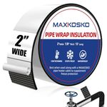 MAXKOSKO Pipe Insulation Tape, 13 FT x 2 Inch Outdoor Water Pipe Wrap Roll Weather Resistant Insulated Tape Keeps Pipes Dry and Warm for Pipe Freeze Protection