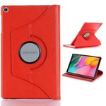 MOBISTAR® 360° Rotating Case for Samsung Galaxy Tab A 8 inch SM-T290/SM-T295/SM-T297 Flip Case Leather Book Cover Protective Case, Multi-Angle Protection (Red)