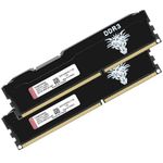 DDR3 16GB Kit (8GBx2) Desktop RAM 1600MHz PC3-12800 UDIMM Non-ECC Unbuffered 1.5V 2Rx8 Dual Rank 240 Pin CL11 PC Computer Memory Upgrade Module (Black)