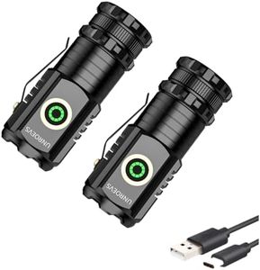 UNR0EVS LED Mini Flashlight with Magnet,Super Bright Small Pocket Flashlight,5 Modes USB C Rechargeable, IPX6 Magnetic Flashlight for EDC Camping Outdoor.
