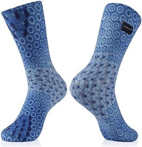 RANDY SUN Ultra-thin Waterproof Socks, Dry Socks Summer Breathable Unisex Running Hiking Cycling Everyday Active Healthy Life Socks, 1 Pair-Sky Blue-Mid Calf socks,X-Small