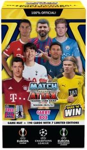 Topps Paper Uefa Champions League Match Attax 2021/22 Tcg Collection Carry Box I Football Cards|Champions League Cards|Europa League Cards|Match Attax Extra, Square, Multi Color