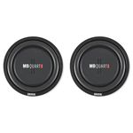 2 MB Quart DS1-304 800 Watt 12 Inch Slim Shallow Subwoofers Car/Truck DVC Subs