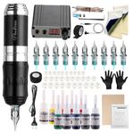 STIGMA Tattoo Machine Kit Complete Rotary Machine Set Tattoo Pen with 10Pcs Tattoo Cartridges Needles Digital Display Power Supply for Beginners and Tattoo Artists STP35KITP192-5-UK