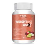 Vokin Biotech Weight Loss Max 60 Capsules With Garcinia Cambogia 300mg Apple Cider Vinegar 100mg Green Tea Extract 300mg