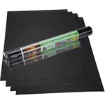 AFAXINRIE Oven Liners for Bottom of Oven, 4 Pack Large Oven Liner, Easy to Clean, Nonstick, Reusable, bbq grill mat, Oven Mat, Made without BPA and PFOA