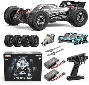 HYPER GO H16PL 1/16 RTR Brushless RC Buggy, Fast RC Cars for Adults, Max 38 mph RC Truck, 4WD High Speed Racing RC Car with 2S 2000 mAh Battery for RC Basher