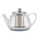 BonJour Silver Borosilicate Teapot,