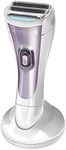 Remington Cordless Wet and Dry Lady Shaver, Showerproof Electric Razor with Bikini Attachment and Charge Stand, WDF4840