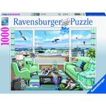 Ravensburger Beachfront Getaway 1000 Piece Jigsaw Puzzle for Adults – Every Piece is Unique, Softclick Technology Means Pieces Fit Together Perfectly (RB16817-0)