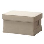 CRIUSJA Ottoman Covers for IKEA Ektorp Footstool, Replacement Covers Ektorp Footstool, Customized Covers (Various Fabrics can be Selected)