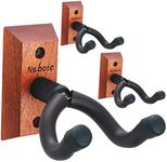 Neboic 3 Pack Guitar Wall Mount, Wood Guitar Wall Hanger, Guitar Hook, Guitar Accessories for Acoustic Electric Bass Guitar Ukulele Banjo Mandolin