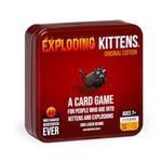 Exploding Kittens Original Edition in Collectible Tin - Fun & Hilarious Card Game for Kids and Adults, Family Game Night, Party Game, 56 Cards Included