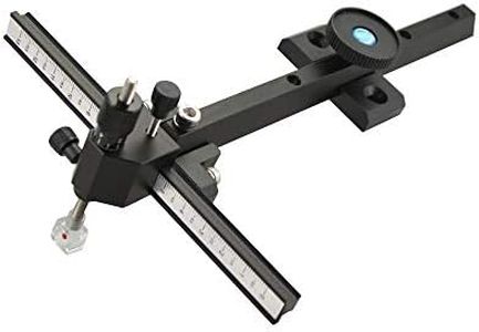 Archery Recurve Bow Sight Hunting Target Bow Sight Aluminum Alloy Adjustable Bow Aiming Point Outdoor Hunting Shooting Accessory (Black)