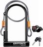 Kryptonite Keeper Bike U-Lock Standard with Braided Steel Cable, Heavy Duty Anti-Theft Bicycle U Lock, 12mm Shackle and 10mm x4ft Length Security Cable with Mounting Bracket and Keys