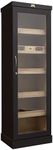 Humidor Supreme Ebony Cigar Tower Humidor with Adjustable Shelves | Large Capacity Cigar Cabinet with Tempered Glass Door, Digital Hygrometer, and Dried Spanish Cedar Lining | Holds Up to 3000 Cigars