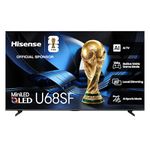 Hisense 65U68SF - 65" Hi-QLED 144Hz Mini-LED Fire TV, Quantum Dot Technology, 1000 Nits, Wide Color Gamut, MEMC, Dolby Vision IQ, Dolby Gaming, Film Maker Mode, HDR Gaming Mode (2026 Model)