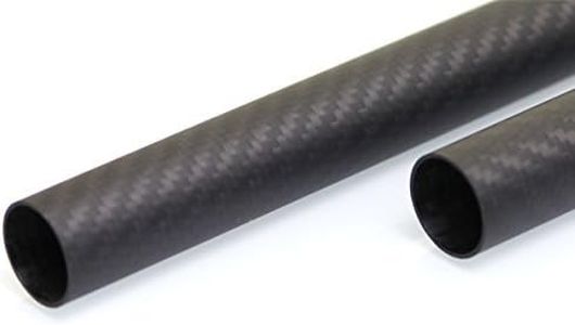 WHABEST 1pcs 60MM OD X 57MM ID X 500MM Matte 100% Roll Wrapped Carbon Fiber Tube 3K / Tubing