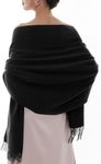 RIIQIICHY Pashmina Scarf Black Shaw