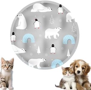 Cooling Mat for Cats, 2025 New Pet Water Bed Pets Cooling Mats Pet Cat Water Bed Play Mat, Cool Comfort Water Sensory Playmat for Cats Dogs & Kids Waters Mats (Silver, 17.8 * 17.8“)