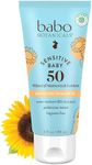 Babo Botanicals Baby Skin Mineral Sunscreen SPF 50 For Unisex 3 oz Sunscreen
