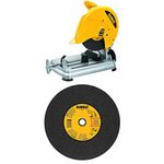 DEWALT D28715 14-Inch Quick-Change Chop Saw with DEWALT DWA8011 Gen. Purpose Chop Saw Wheel 14-Inch X 7/64-Inch X 1-Inch