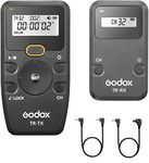 Godox TR Series Wireless Shutter Release Kit for Canon, Built-in 2.4G Wireless Timer Remote Control with Cords, Support Time-Lapse, Exposure Timer, and Multiple Shooting Modes (TX+RX+C1+C3)