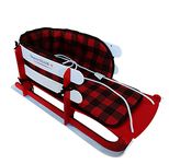 Snow Sled for Toddler, with Pad and Seatbelt, Premium Quality Product. Made in Canada