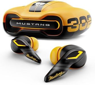 Boult Mustang Torq Wireless in Ear Earbuds with 60H Playtime, App Support, Quad Mic ENC, 45ms Low Latency, 13mm Driver, Breathing LEDs,Touch Controls, Made in India, IPX5, Ear Buds Wireless (Yellow)