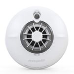 FireAngel Pro Connected Kitchen Heat Alarm - FP1720W2-R Wireless, Interlink, 10-Year Battery Heat Detector for Kitchen, Garage, Loft - Fire Alarms for Home with Free App - White