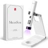 MelodySusie Tragbar UV Lampe mit Ständer für Gelnägel, Mini Wiederaufladbar UV LED Lampe mit LCD-Display, Tragbare Kleine UV Nagellampe mit 2 Timern, Nageltrockner für Alle UV Gel Nagellacke (Weiß)