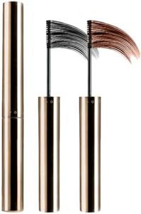 Ultra-Fine Lengthening Waterproof Quick-Dry Mascara, Black Mascara for Fine Short Lash Older Women Mulit-layered Lashes,Ultimate Length Volumizing Lower Bottom Lashes Mascaras (Brown+Black)