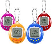 YLTPAJK 4pcs Electronic Pets Virtual Nano Pet Giga Digital Pets Keychain Game Keyring Electronic Toys Digital Pet Machine Handheld Electronic Game Machine with Keychain