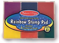 Melissa & Doug Rainbow Stamp Pad Arts and Crafts Stamp Sets and Stencils 3+ Gift for Boy or Girl