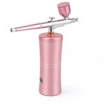 BELLA FACCIA Handheld Airbrush Gun Kit Rechargeable Cordless Compressor Airbrush Set Portable Wireless Air Brush for Barber, Nail Art, Cake Decor, Makeup, Model Painting